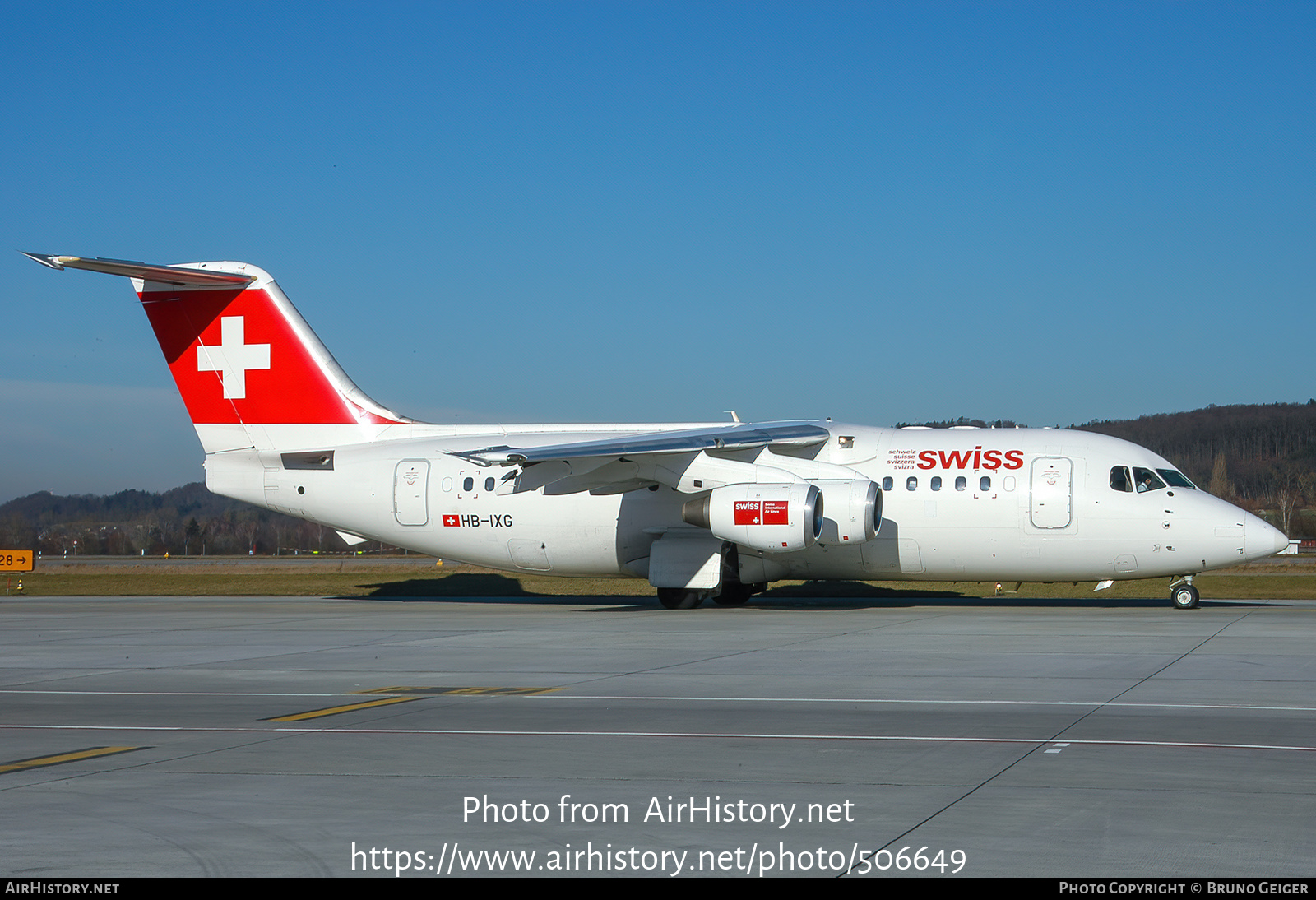 Aircraft Photo of HB-IXG | British Aerospace Avro 146-RJ85 | Swiss International Air Lines | AirHistory.net #506649