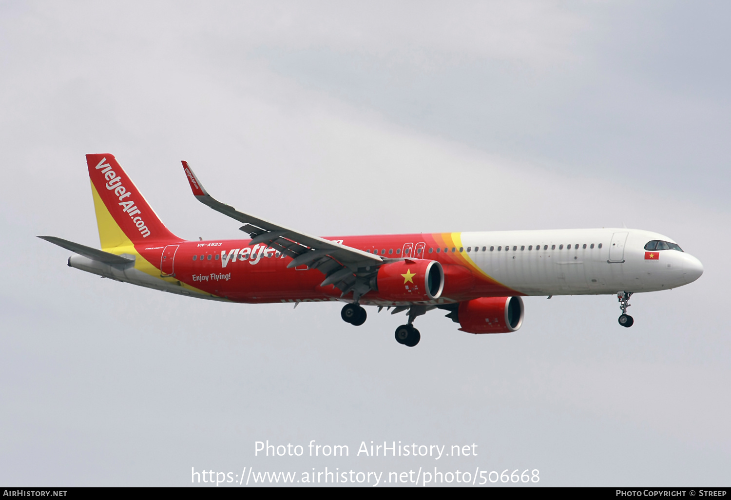 Aircraft Photo of VN-A523 | Airbus A321-271NX | VietJet Air | AirHistory.net #506668