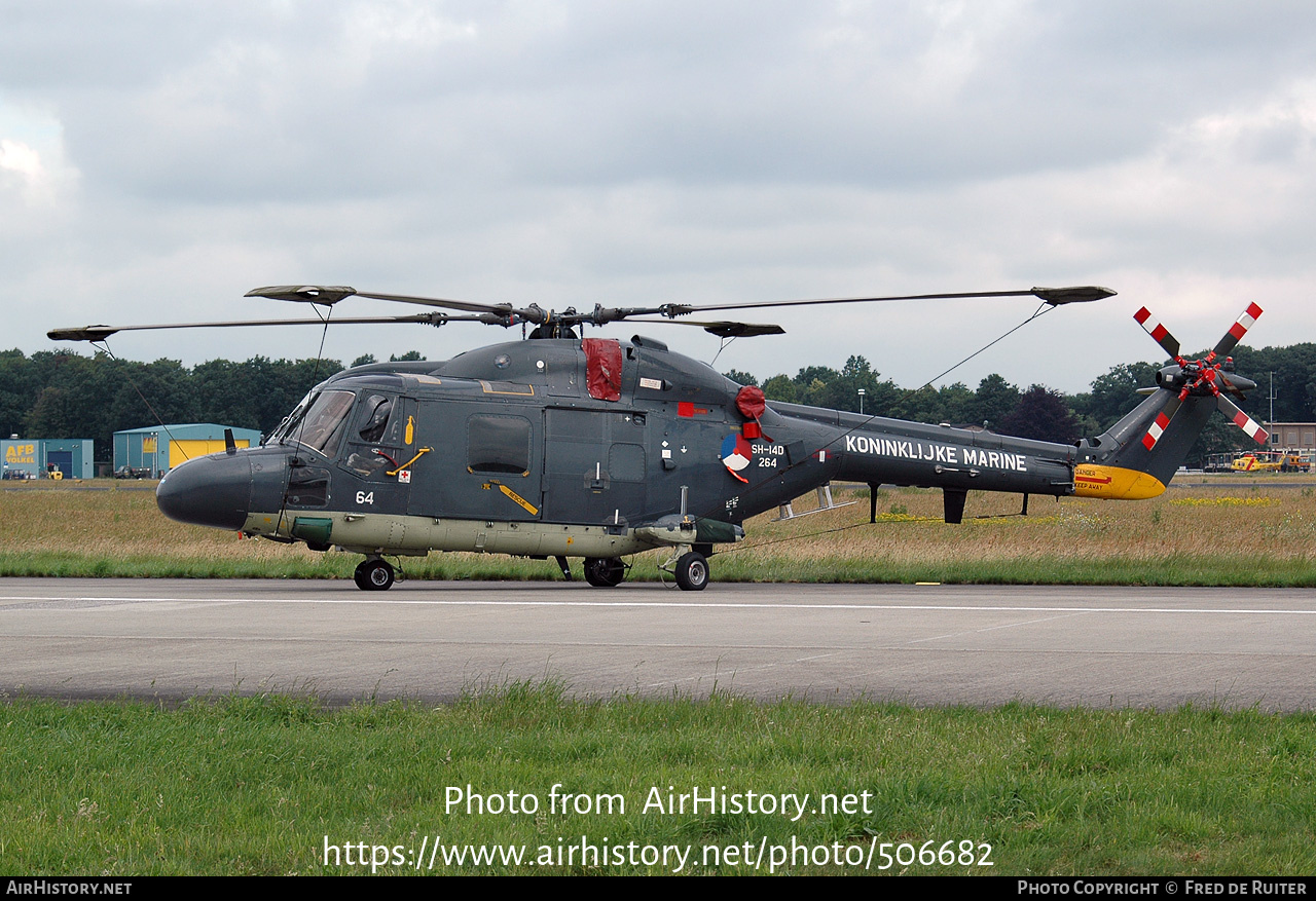 Aircraft Photo of 264 | Westland SH-14D Lynx (WG-13) | Netherlands - Navy | AirHistory.net #506682