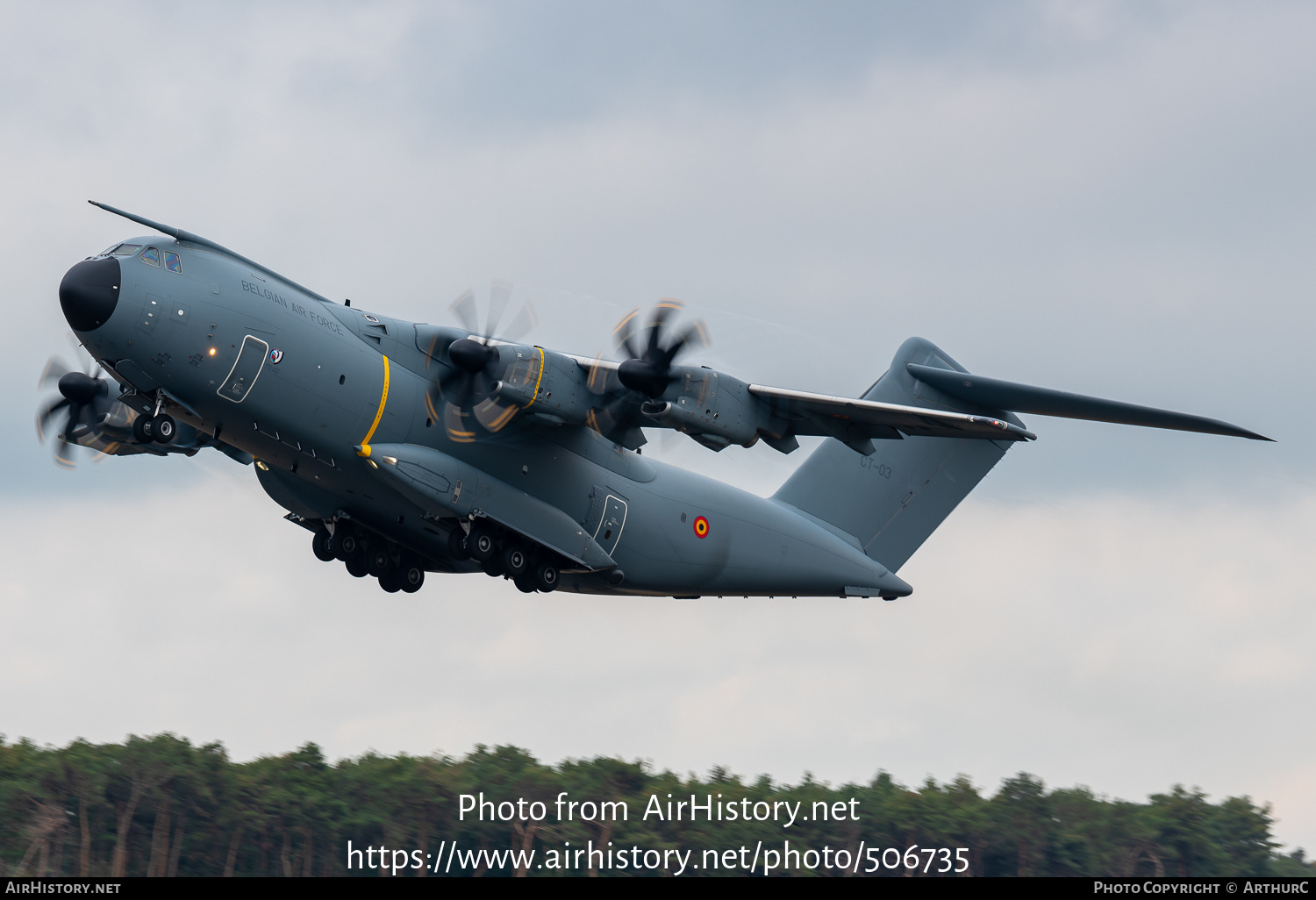 Aircraft Photo of CT-03 | Airbus A400M Atlas | Belgium - Air Force | AirHistory.net #506735