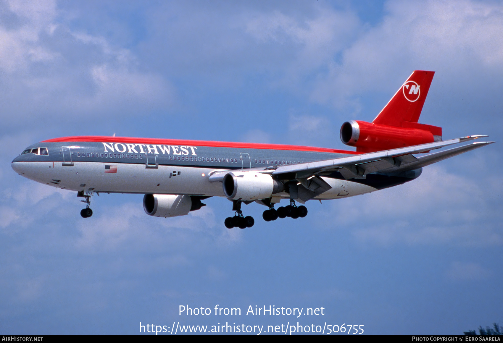 Aircraft Photo of N153US | McDonnell Douglas DC-10-40 | Northwest Airlines | AirHistory.net #506755