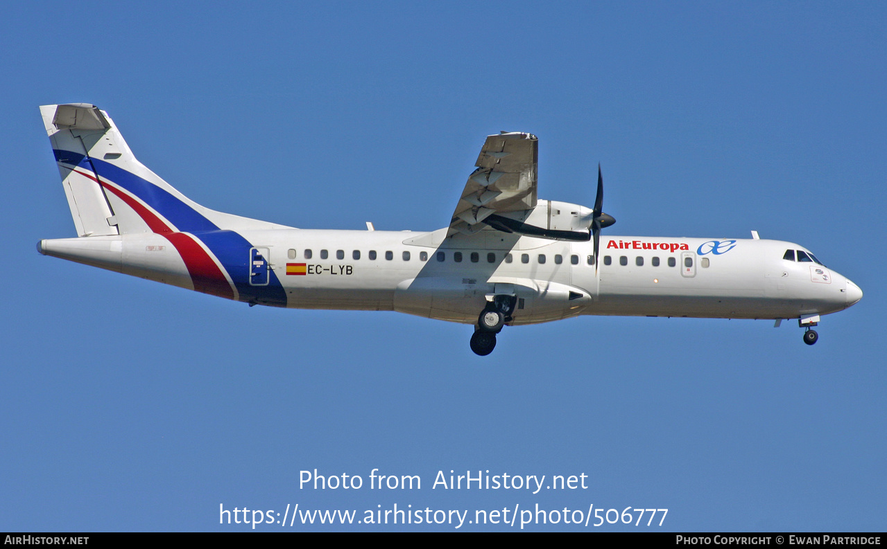 Aircraft Photo of EC-LYB | ATR ATR-72-500 (ATR-72-212A) | Air Europa | AirHistory.net #506777