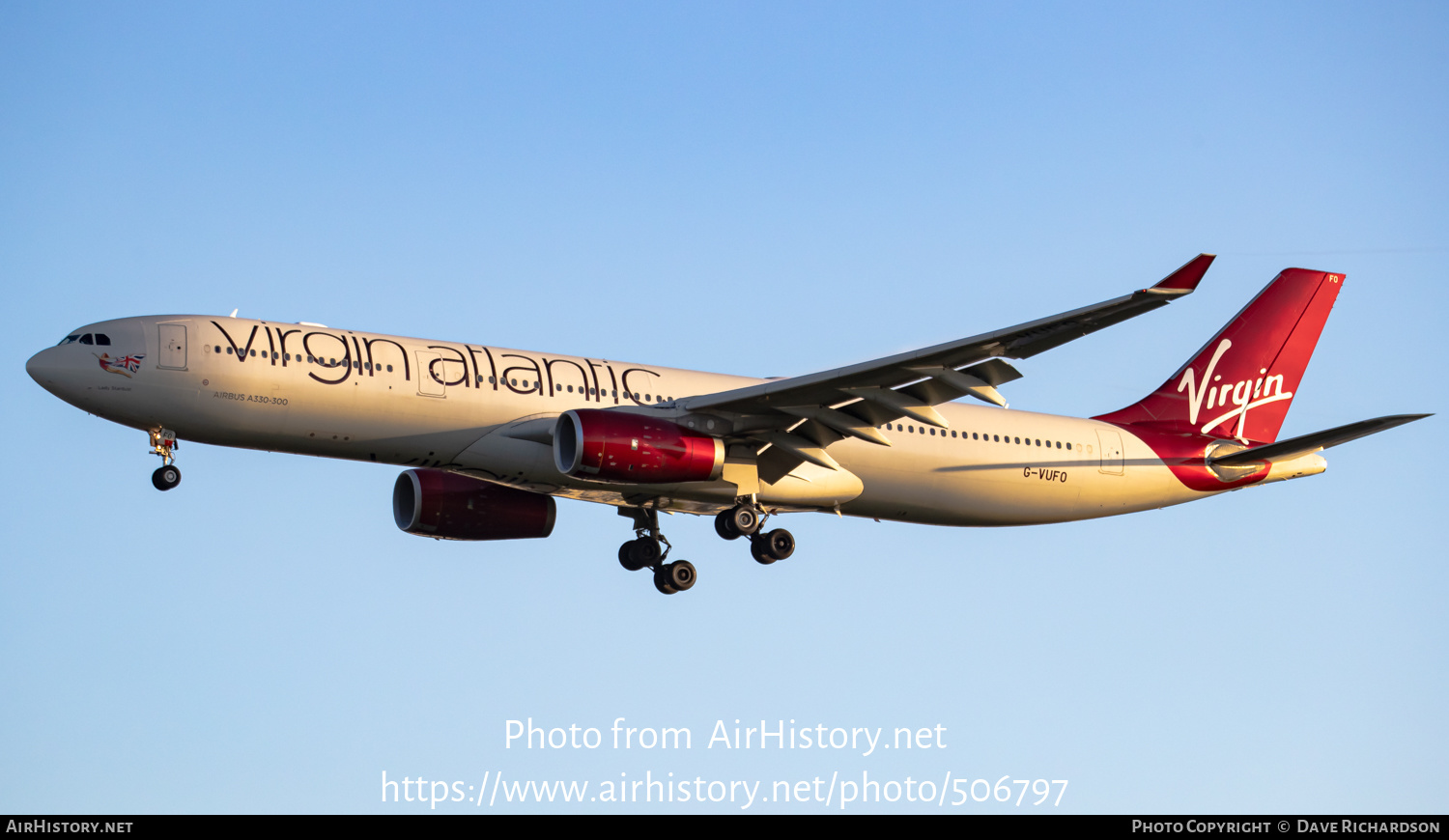 Aircraft Photo of G-VUFO | Airbus A330-343 | Virgin Atlantic Airways | AirHistory.net #506797