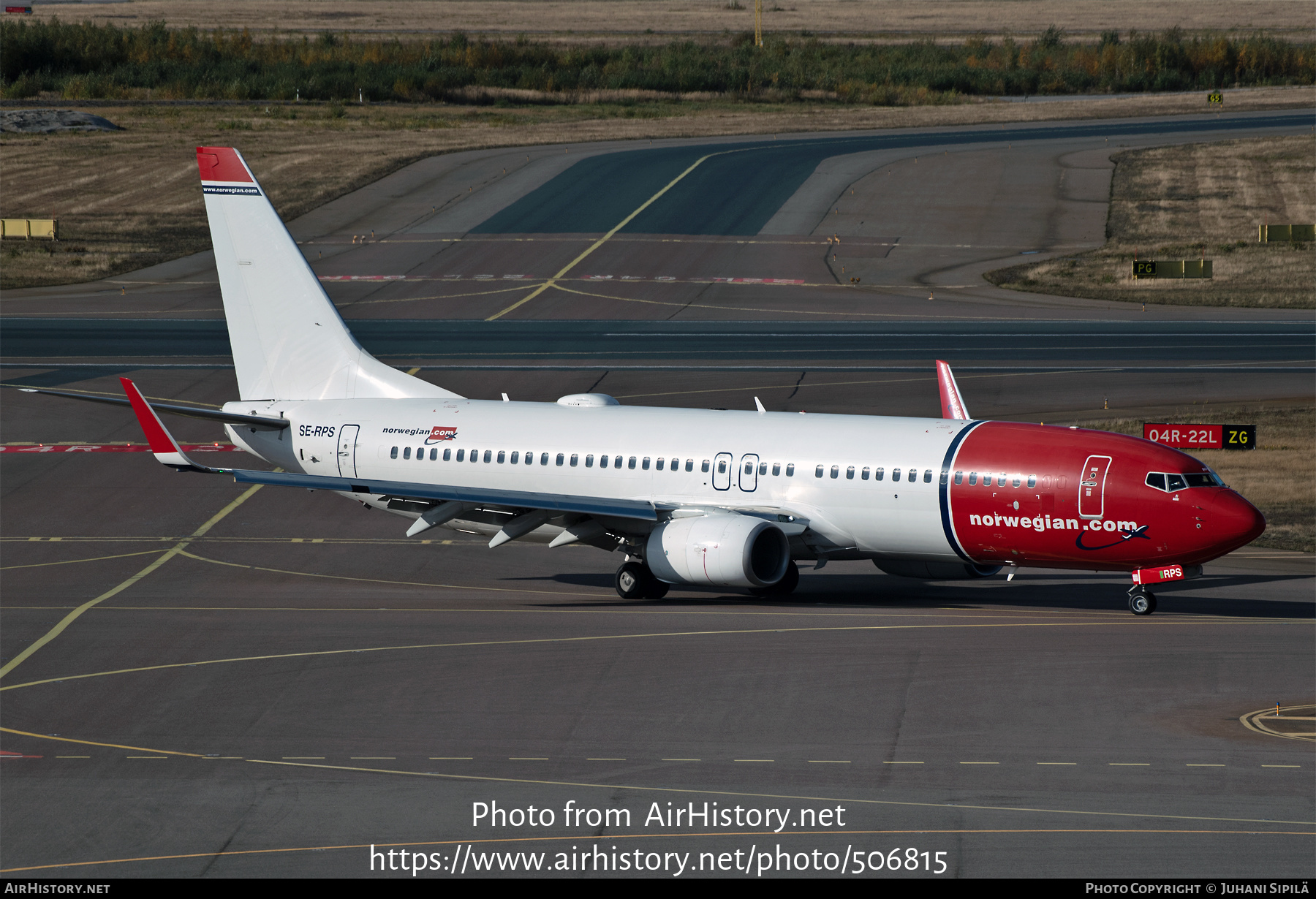 Aircraft Photo of SE-RPS | Boeing 737-8JP | Norwegian | AirHistory.net #506815