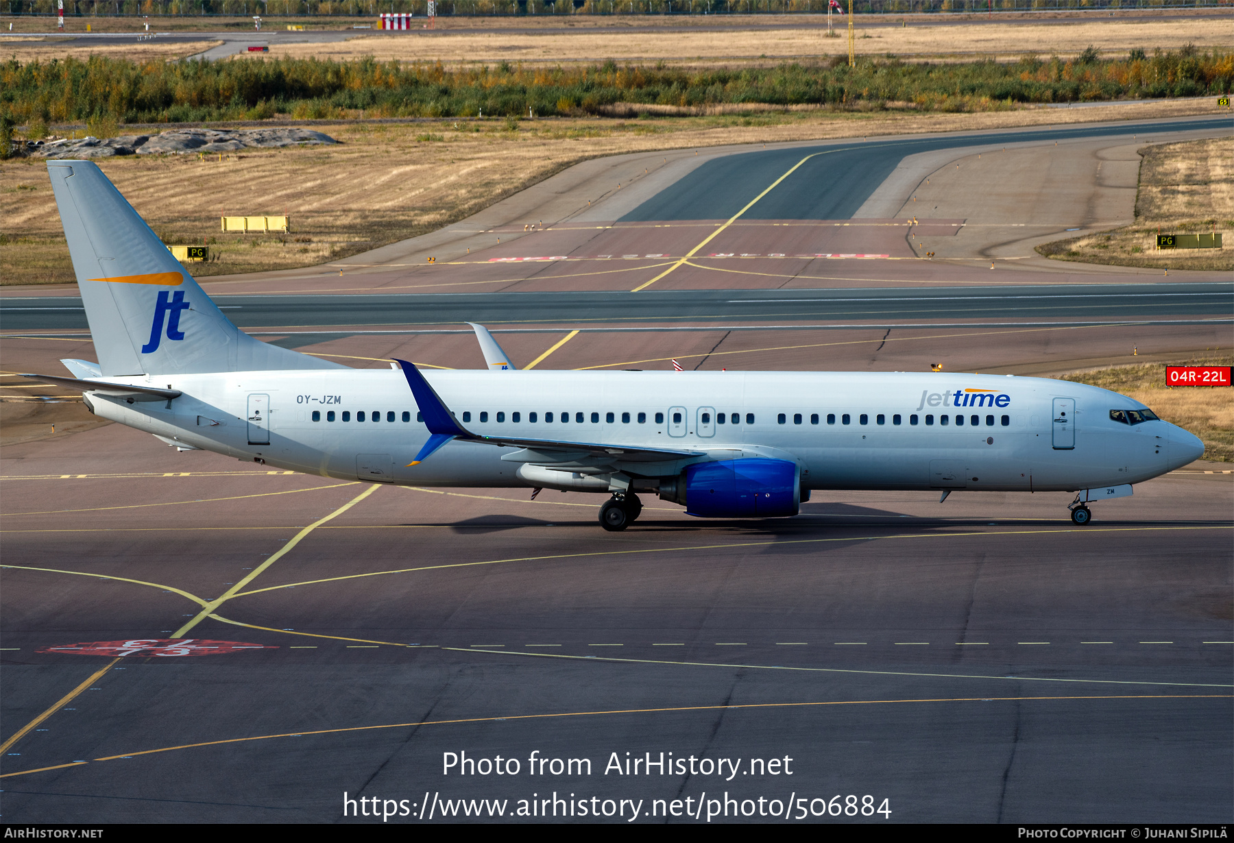 Aircraft Photo of OY-JZM | Boeing 737-8K5 | Jettime | AirHistory.net #506884