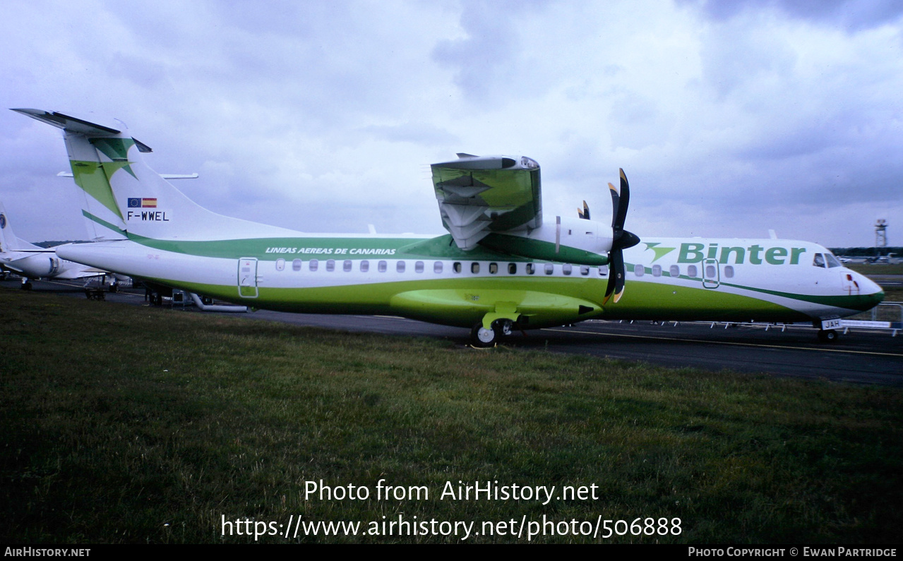 Aircraft Photo of F-WWEL | ATR ATR-72-500 (ATR-72-212A) | Binter Canarias | AirHistory.net #506888