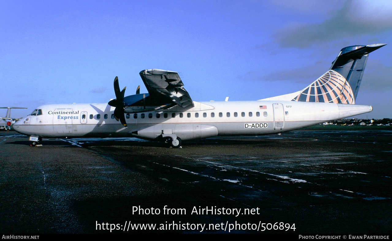 Aircraft Photo of D-ADDD | ATR ATR-72-212 | Continental Express | AirHistory.net #506894