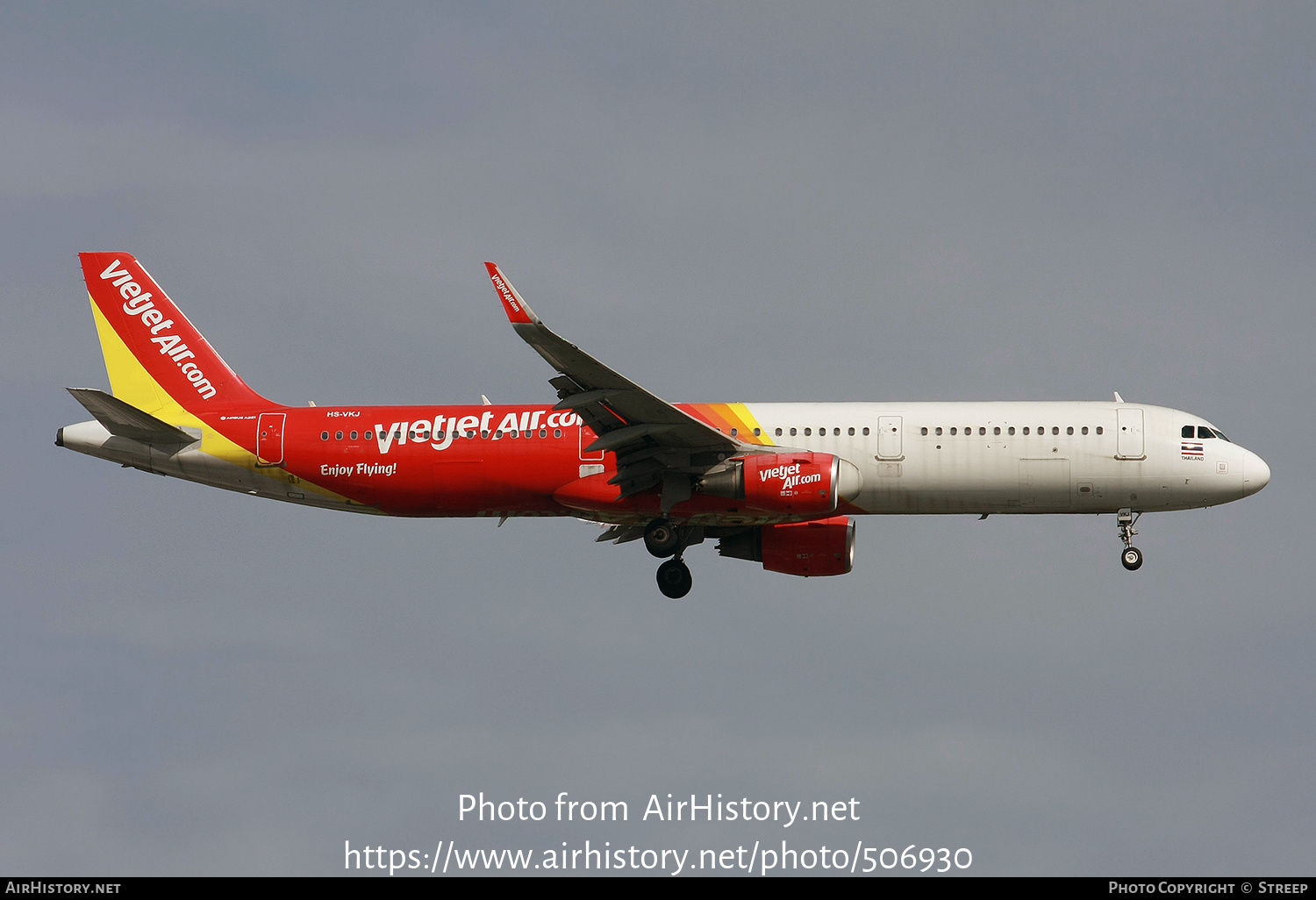 Aircraft Photo of HS-VKJ | Airbus A321-211 | VietJet Air Thailand | AirHistory.net #506930