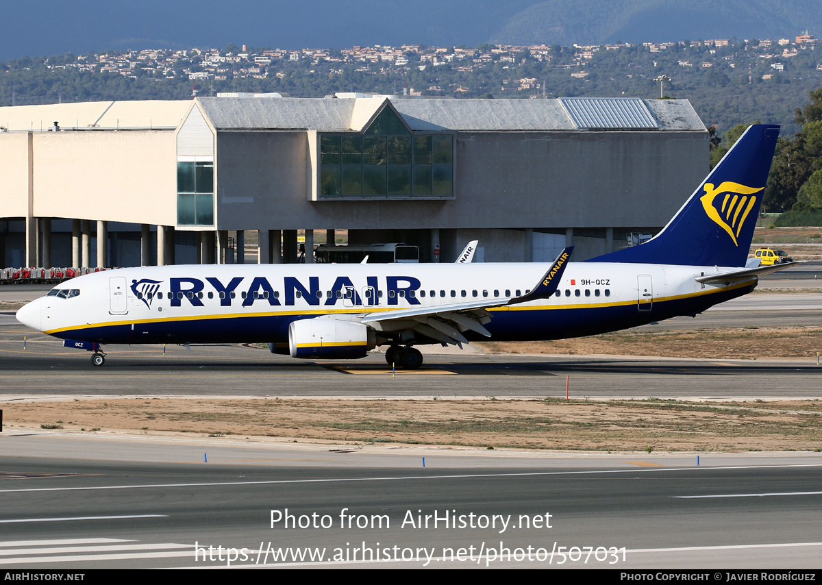 Aircraft Photo of 9H-QCZ | Boeing 737-8AS | Ryanair | AirHistory.net #507031