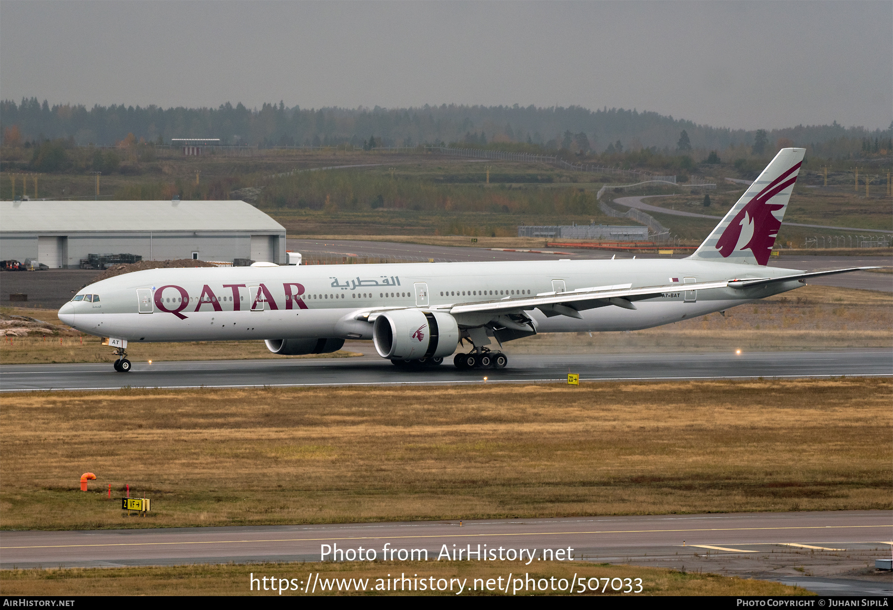 Aircraft Photo of A7-BAT | Boeing 777-3DZ/ER | Qatar Airways | AirHistory.net #507033