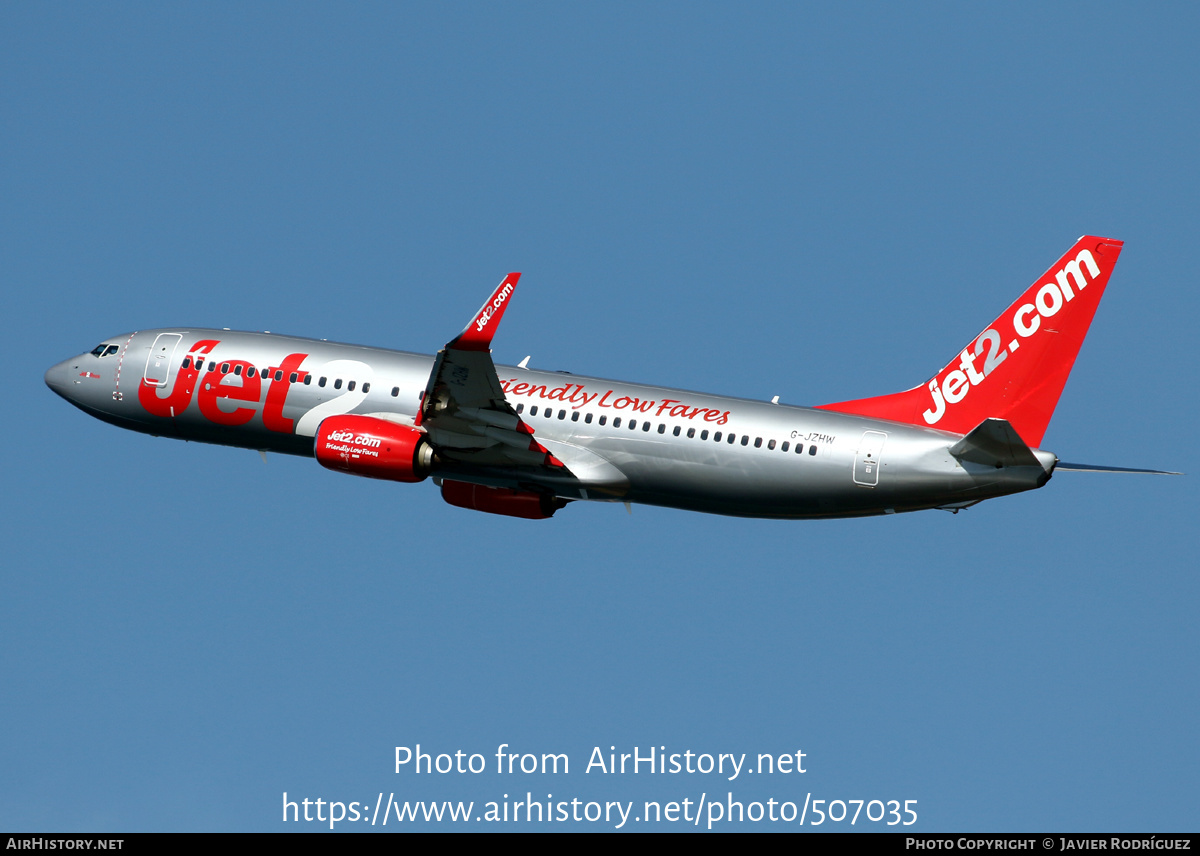 Aircraft Photo of G-JZHW | Boeing 737-800 | Jet2 | AirHistory.net #507035