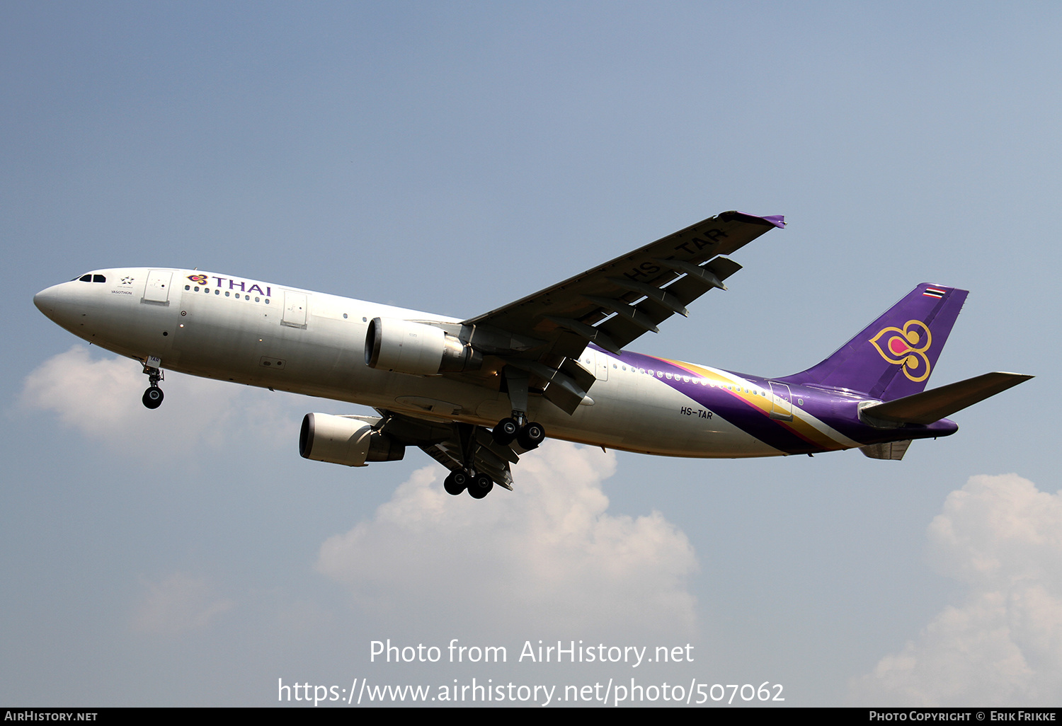 Aircraft Photo of HS-TAR | Airbus A300B4-622R | Thai Airways ...