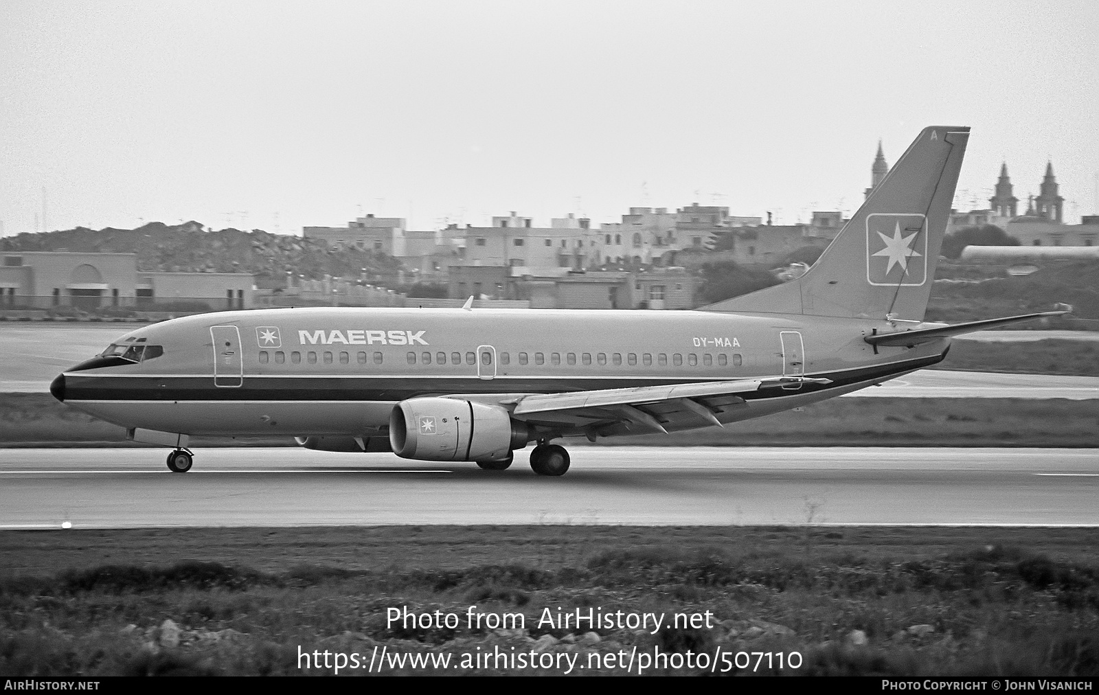 Aircraft Photo of OY-MAA | Boeing 737-5L9 | Maersk Air | AirHistory.net #507110