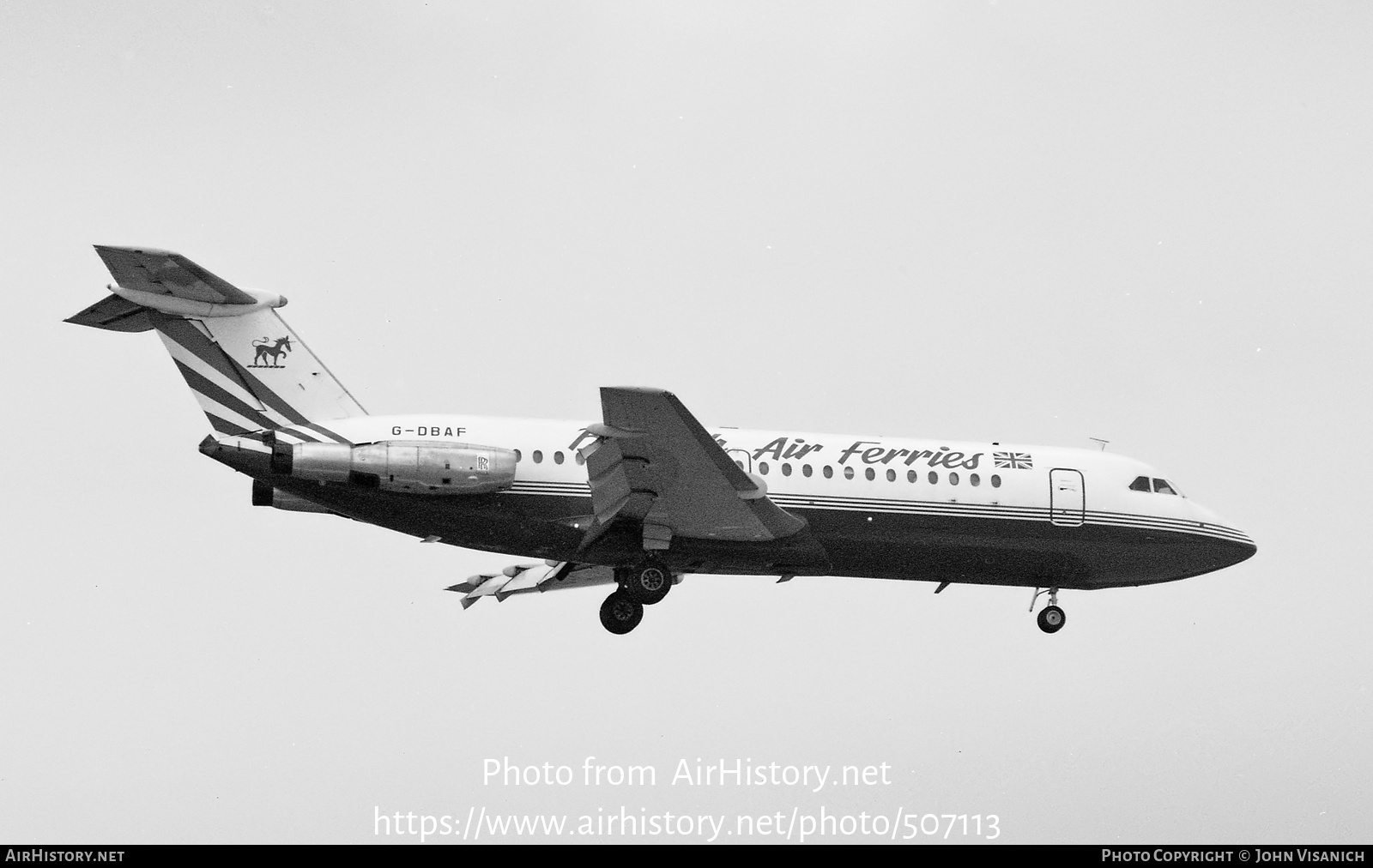 Aircraft Photo of G-DBAF | BAC 111-201AC One-Eleven | British Air Ferries - BAF | AirHistory.net #507113