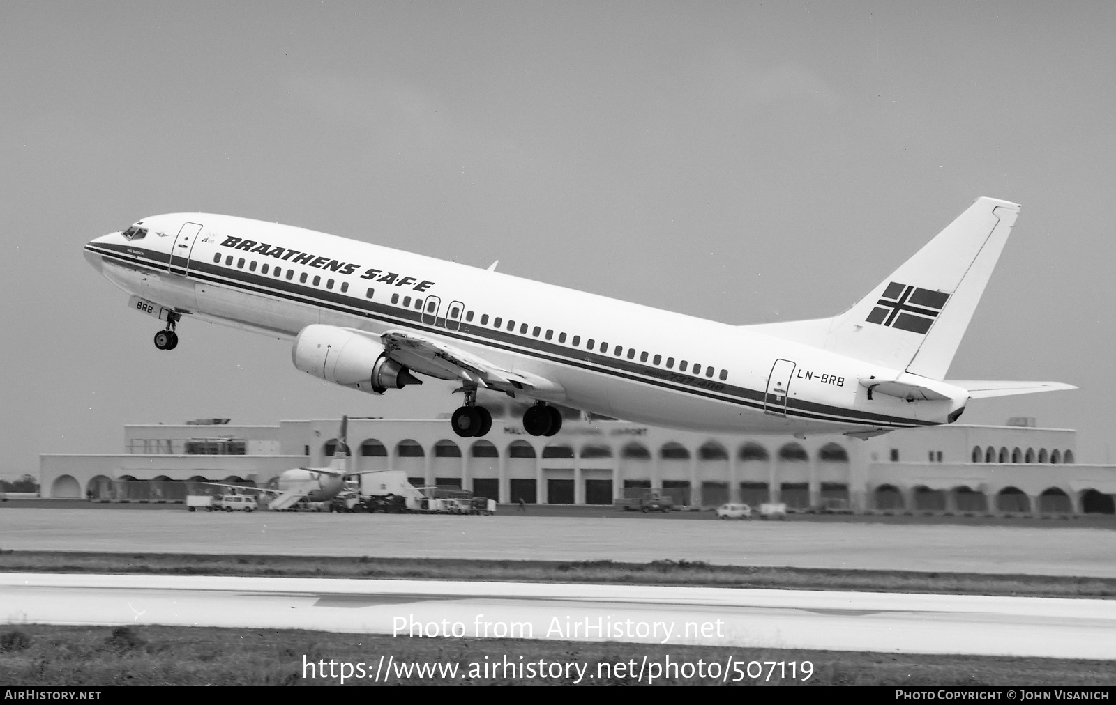 Aircraft Photo of LN-BRB | Boeing 737-405 | Braathens SAFE | AirHistory.net #507119