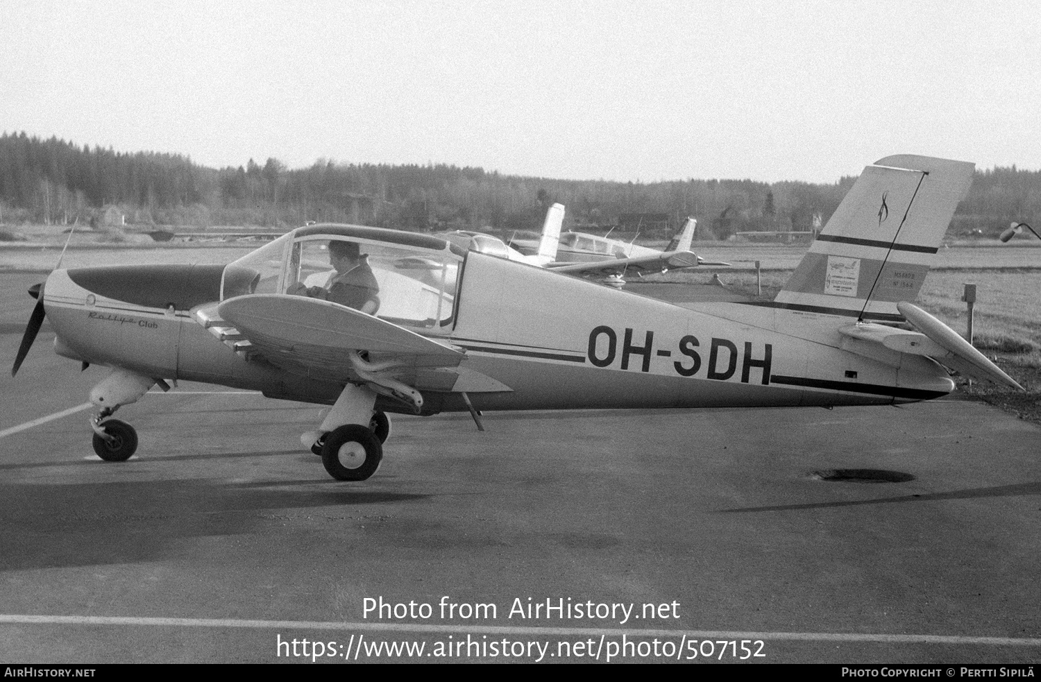 Aircraft Photo of OH-SDH | Socata MS-880B Rallye Club | Siipitaksi | AirHistory.net #507152