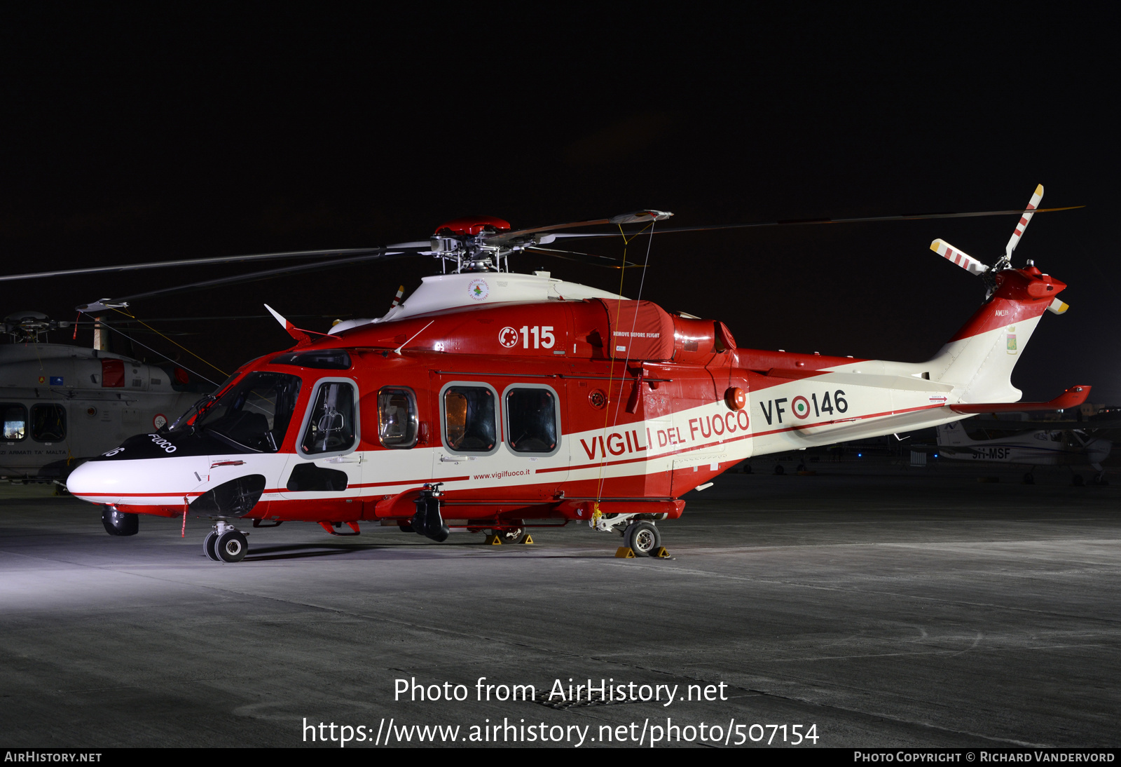 Aircraft Photo of VF-146 | AgustaWestland AW-139 | Italy - Vigili del Fuoco | AirHistory.net #507154