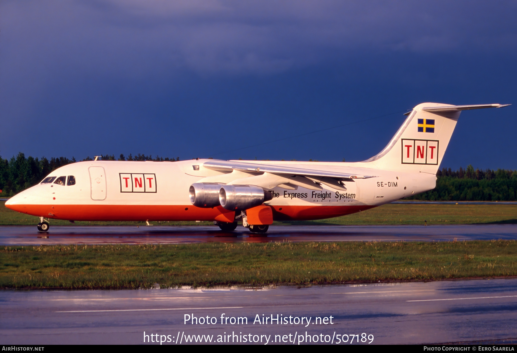 Aircraft Photo of SE-DIM | British Aerospace BAe-146-300QT Quiet Trader | TNT Express | AirHistory.net #507189