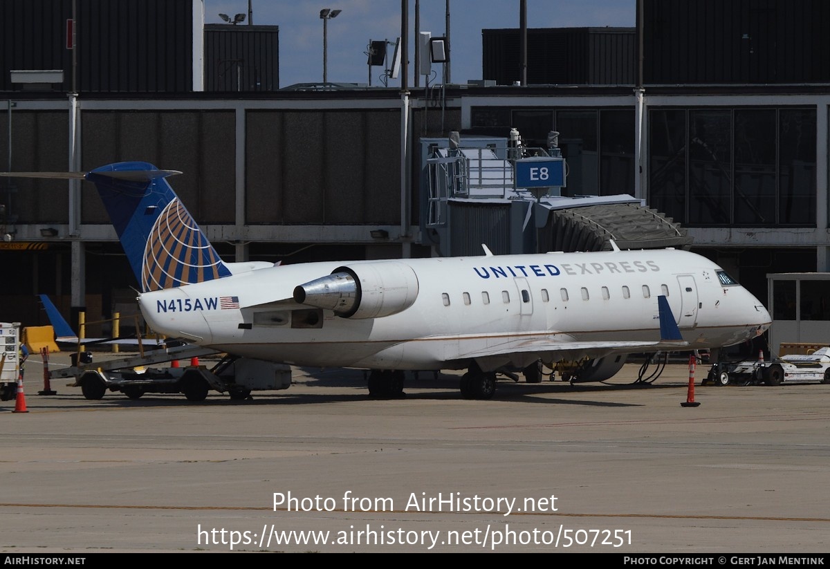 Aircraft Photo of N415AW | Canadair CRJ-200LR (CL-600-2B19) | United Express | AirHistory.net #507251