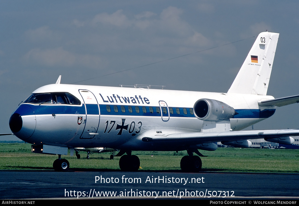 Aircraft Photo of 1703 | VFW-Fokker VFW-614 | Germany - Air Force | AirHistory.net #507312