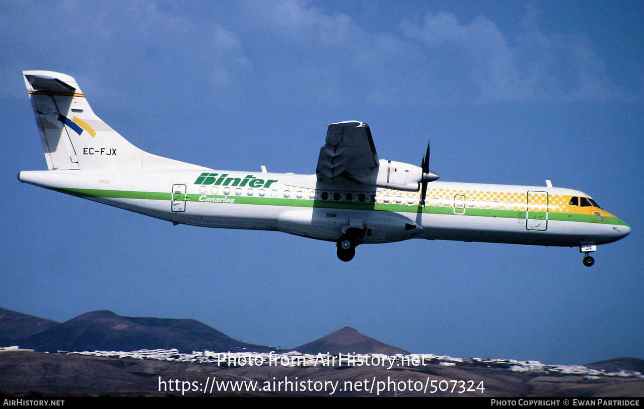 Aircraft Photo of EC-FJX | ATR ATR-72-201 | Binter Canarias | AirHistory.net #507324