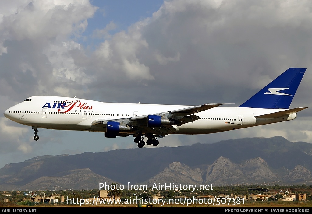 Aircraft Photo of EC-JJG | Boeing 747-287B | Air Plus Comet | AirHistory.net #507381