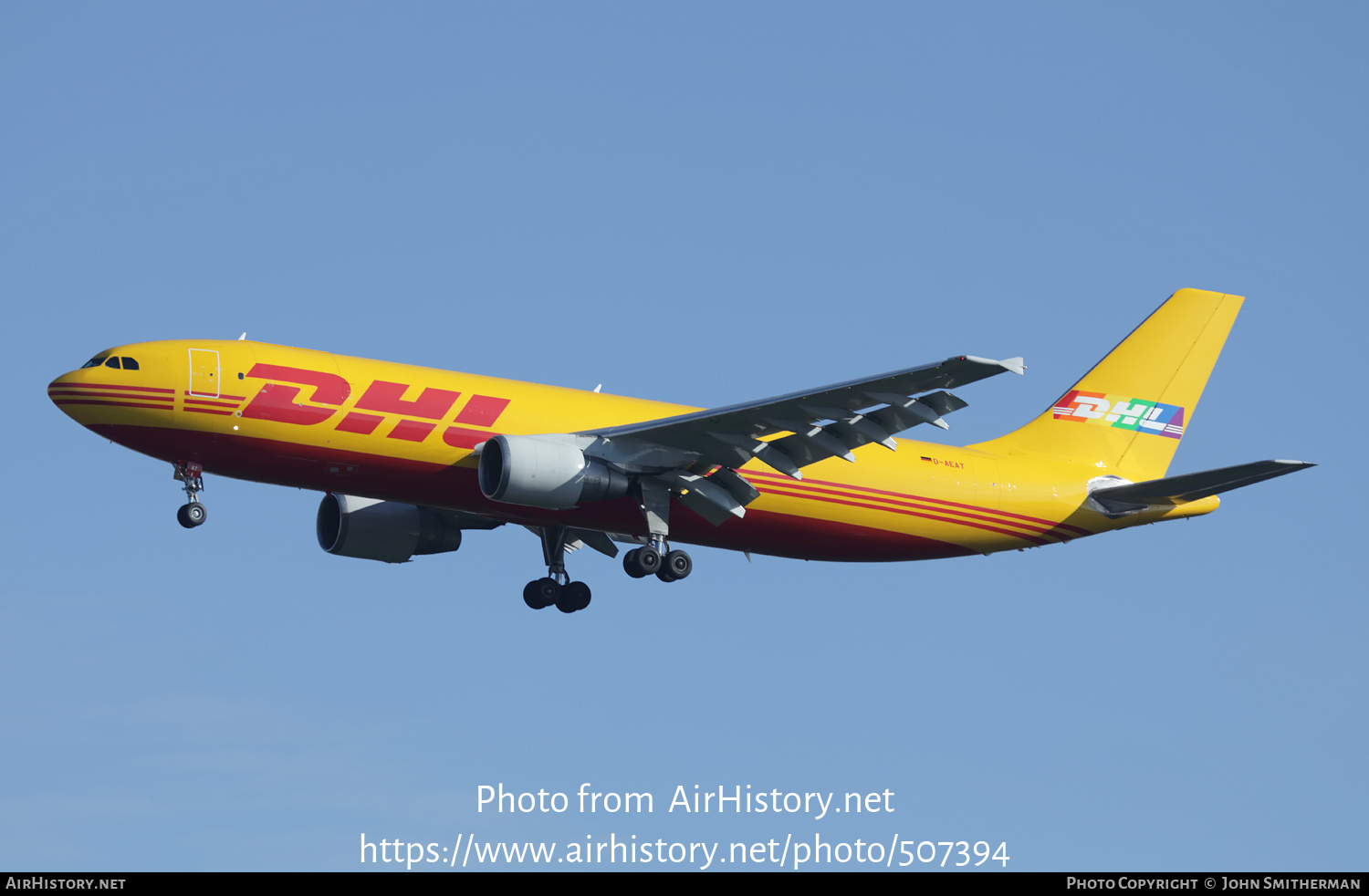 Aircraft Photo of D-AEAT | Airbus A300B4-622R(F) | DHL International | AirHistory.net #507394