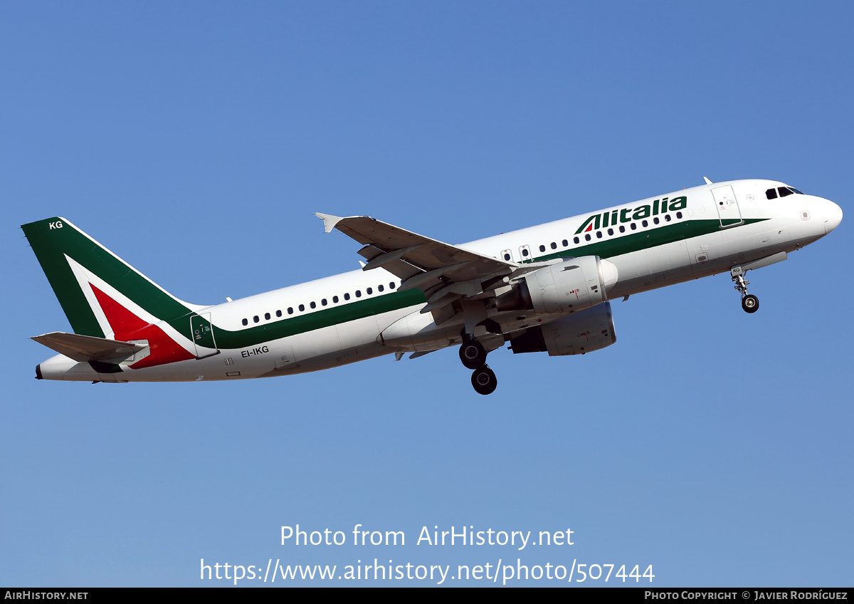 Aircraft Photo of EI-IKG | Airbus A320-214 | Alitalia | AirHistory.net #507444