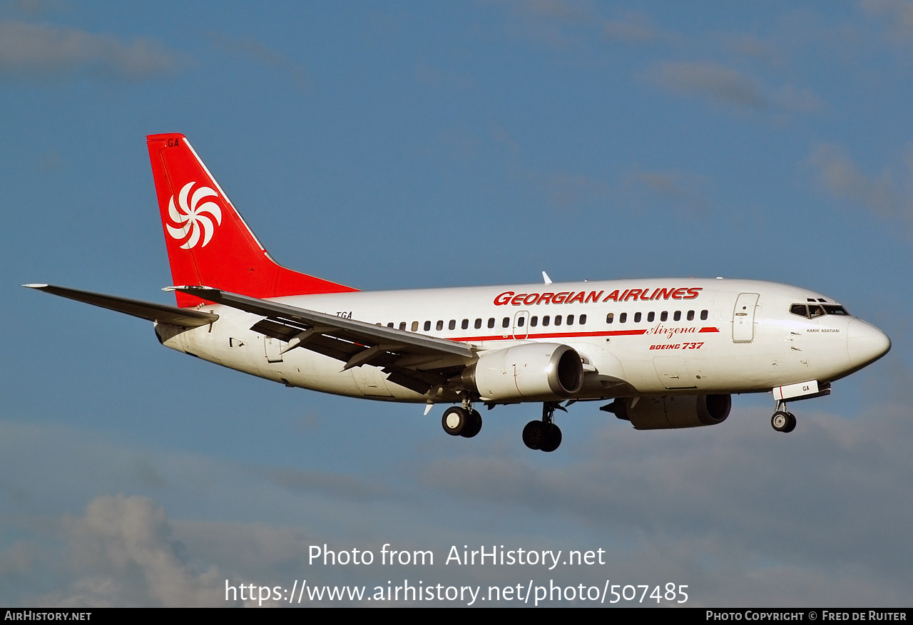 Aircraft Photo of 4L-TGA | Boeing 737-529 | Airzena Georgian Airlines | AirHistory.net #507485