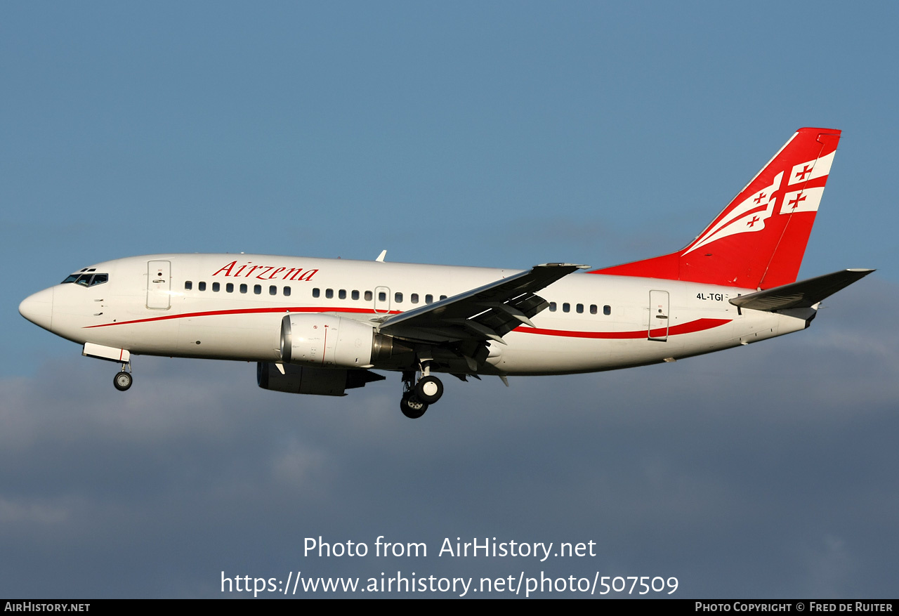 Aircraft Photo of 4L-TGI | Boeing 737-505 | Airzena - Georgian Airways | AirHistory.net #507509