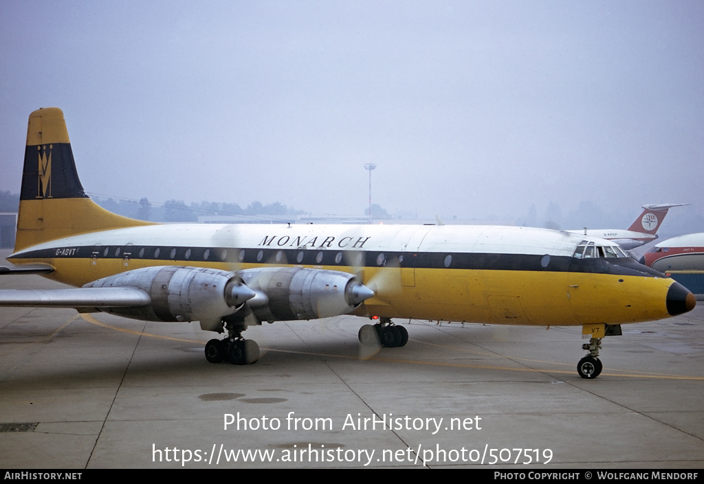 Aircraft Photo of G-AOVT | Bristol 175 Britannia 312 | Monarch Airlines | AirHistory.net #507519