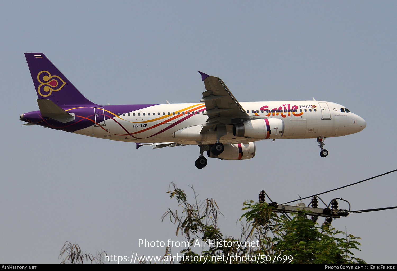 Aircraft Photo of HS-TXE | Airbus A320-232 | Thai Smile | AirHistory.net #507699