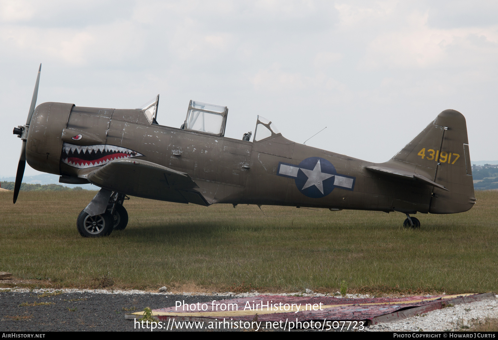 Aircraft Photo of G-DHHF / 431917 | North American SNJ-5 Texan | USA - Air Force | AirHistory.net #507723