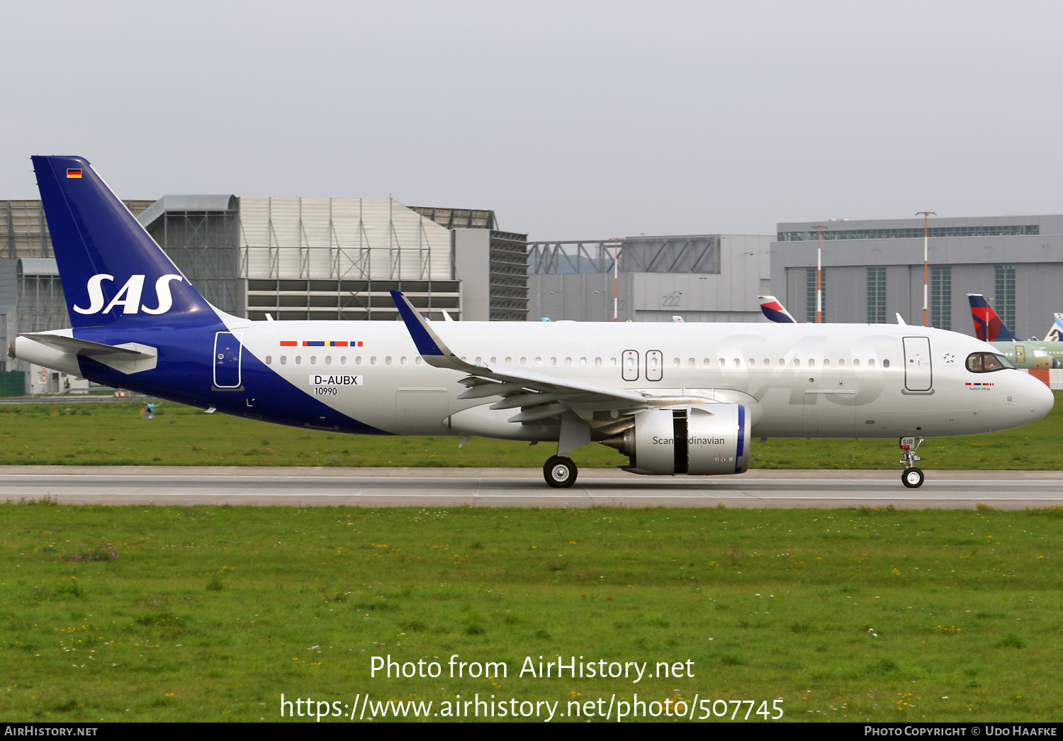 Aircraft Photo of D-AUBX / EI-SIR | Airbus A320-251N | Scandinavian Airlines - SAS | AirHistory.net #507745