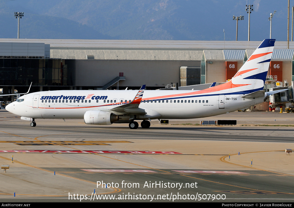 Aircraft Photo of OM-TSG | Boeing 737-82R | Smartwings | AirHistory.net #507900