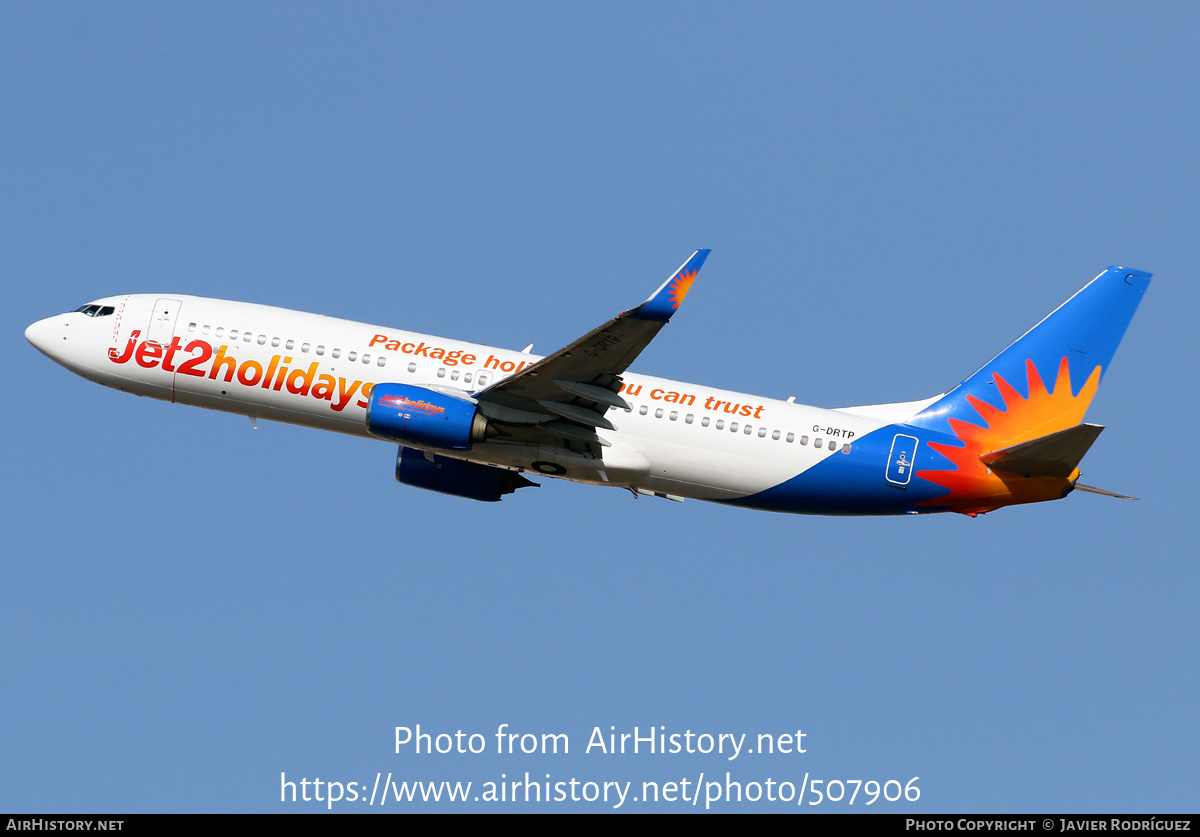 Aircraft Photo of G-DRTP | Boeing 737-8AL | Jet2 Holidays | AirHistory.net #507906