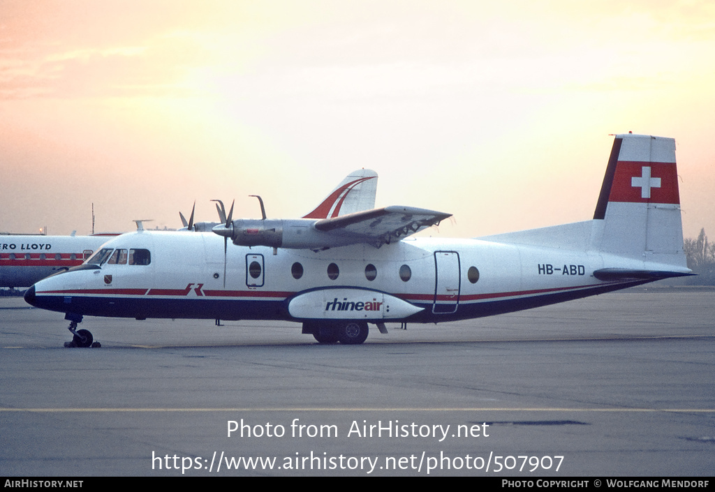 Aircraft Photo of HB-ABD | Aerospatiale N-262A | Rhineair | AirHistory.net #507907