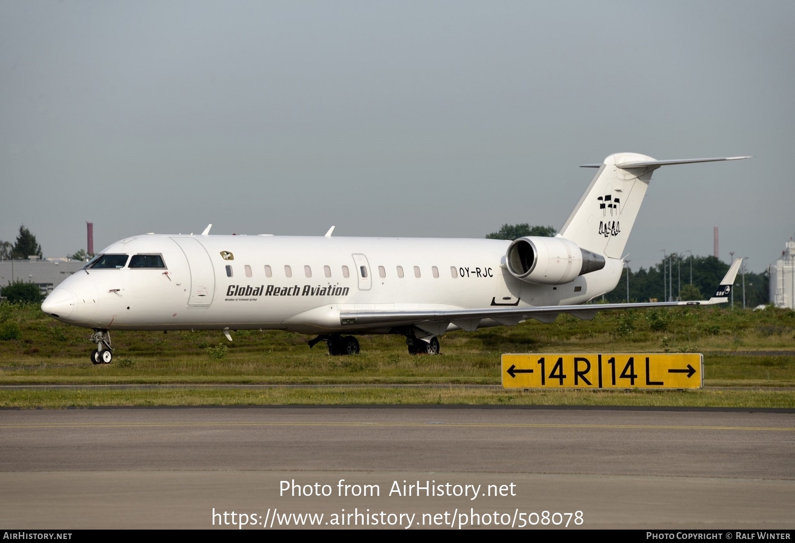 Aircraft Photo of OY-RJC | Canadair CRJ-100LR (CL-600-2B19) | Global Reach Aviation - GRA | AirHistory.net #508078