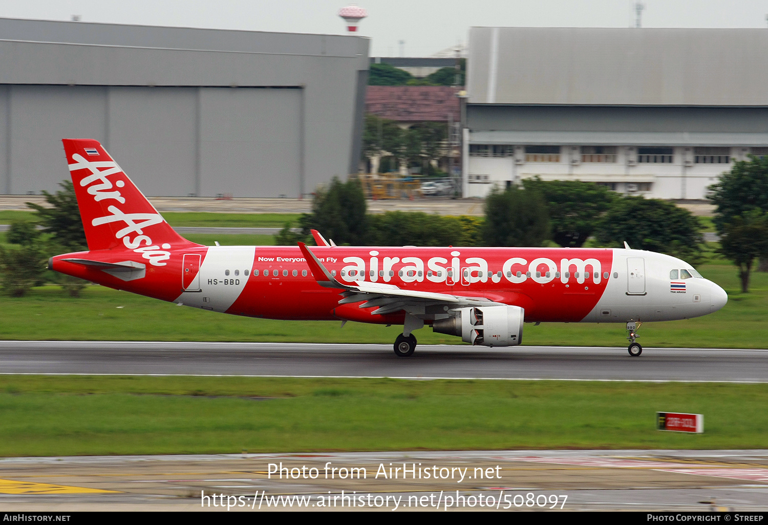 Aircraft Photo of HS-BBD | Airbus A320-216 | AirAsia | AirHistory.net #508097