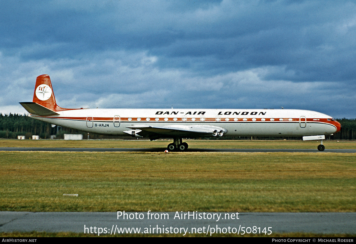 Aircraft Photo of G-ARJN | De Havilland D.H. 106 Comet 4B | Dan-Air London | AirHistory.net #508145