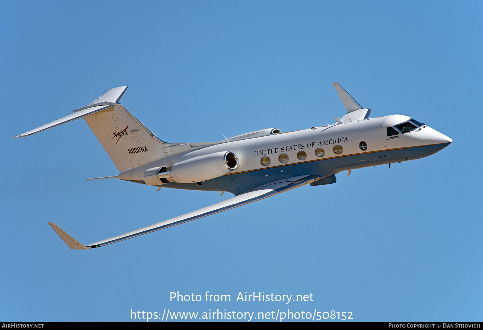 Aircraft Photo of N802NA / 83-0502 | Gulfstream Aerospace C-20A Gulfstream III (G-1159A) | NASA - National Aeronautics and Space Administration | AirHistory.net #508152