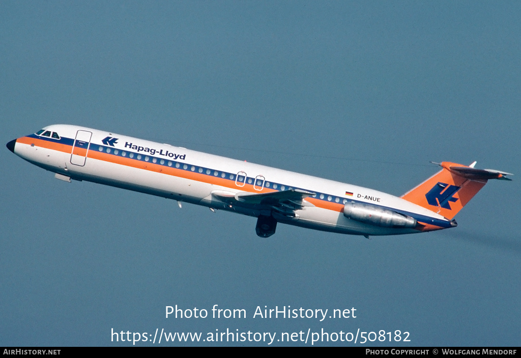 Aircraft Photo of D-ANUE | BAC 111-528FL One-Eleven | Hapag-Lloyd | AirHistory.net #508182