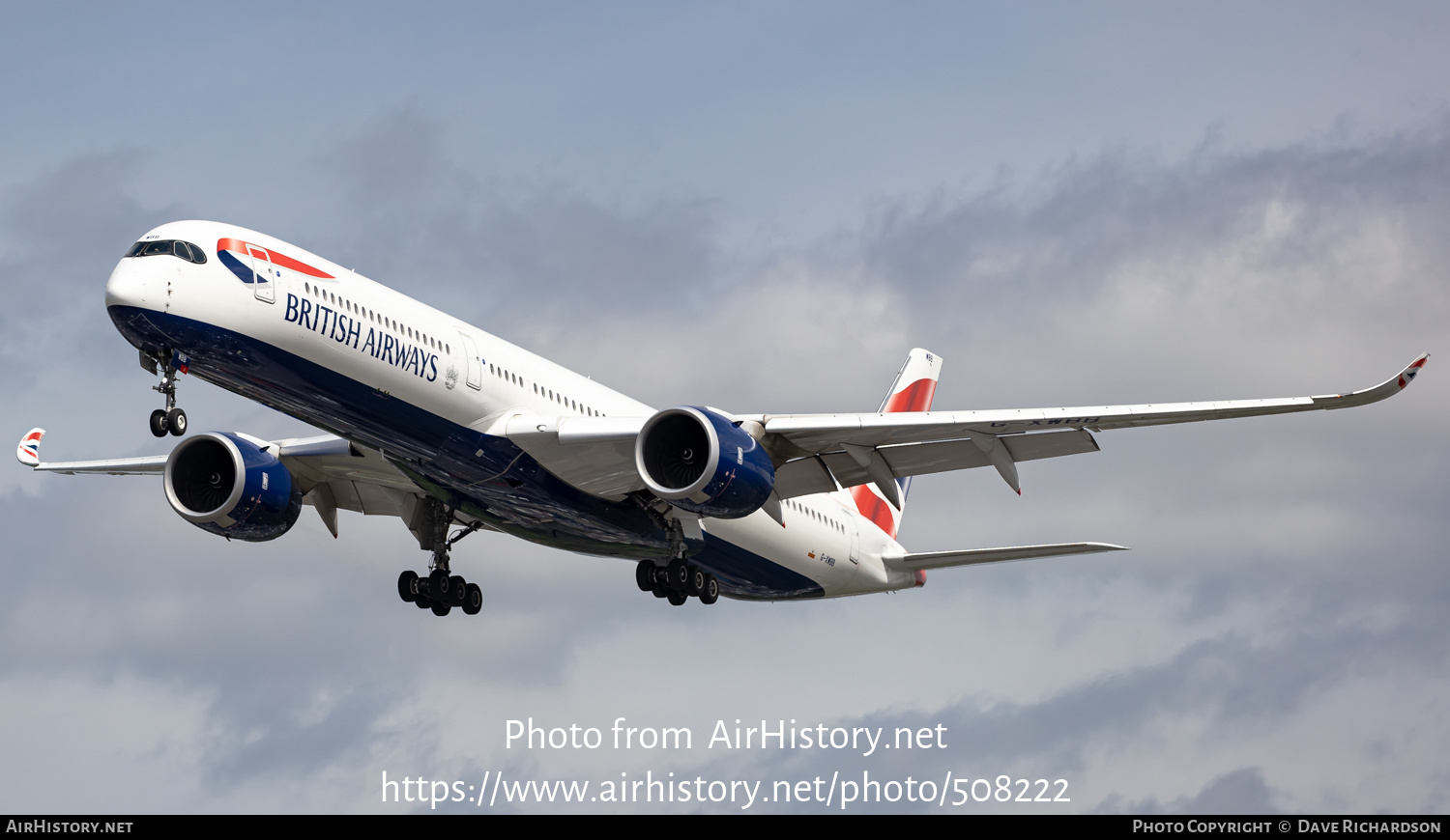 Aircraft Photo of G-XWBB | Airbus A350-1041 | British Airways | AirHistory.net #508222