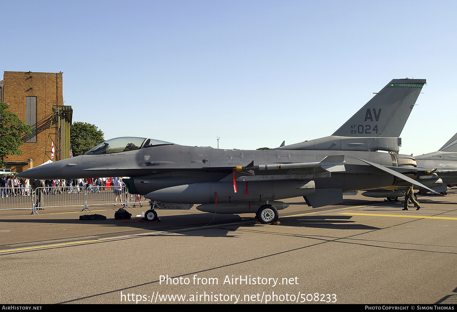 Aircraft Photo of 89-2024 / AF89-024 | General Dynamics F-16CM Fighting Falcon | USA - Air Force | AirHistory.net #508233