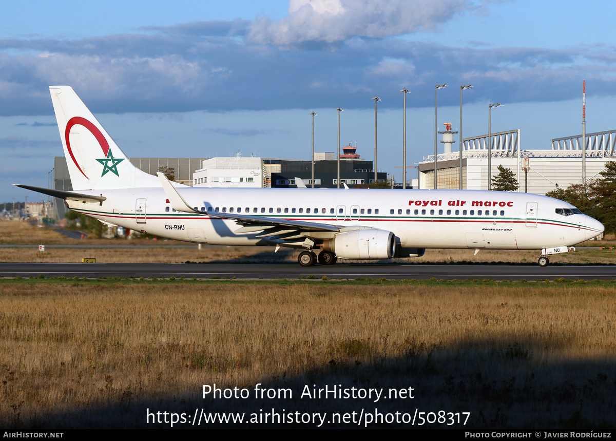 Aircraft Photo of CN-RNU | Boeing 737-8B6 | Royal Air Maroc - RAM | AirHistory.net #508317