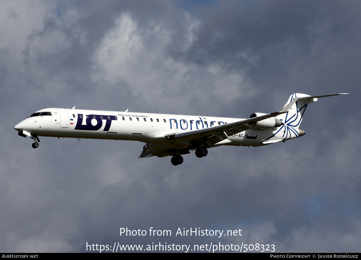 Aircraft Photo of ES-ACJ | Bombardier CRJ-900LR (CL-600-2D24) | LOT Polish Airlines - Polskie Linie Lotnicze | AirHistory.net #508323