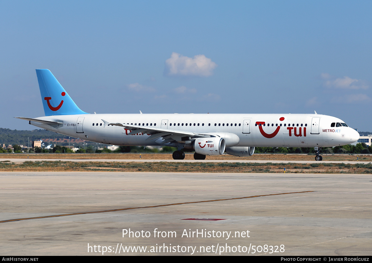 Aircraft Photo of EI-FBV | Airbus A321-211 | TUI | AirHistory.net #508328