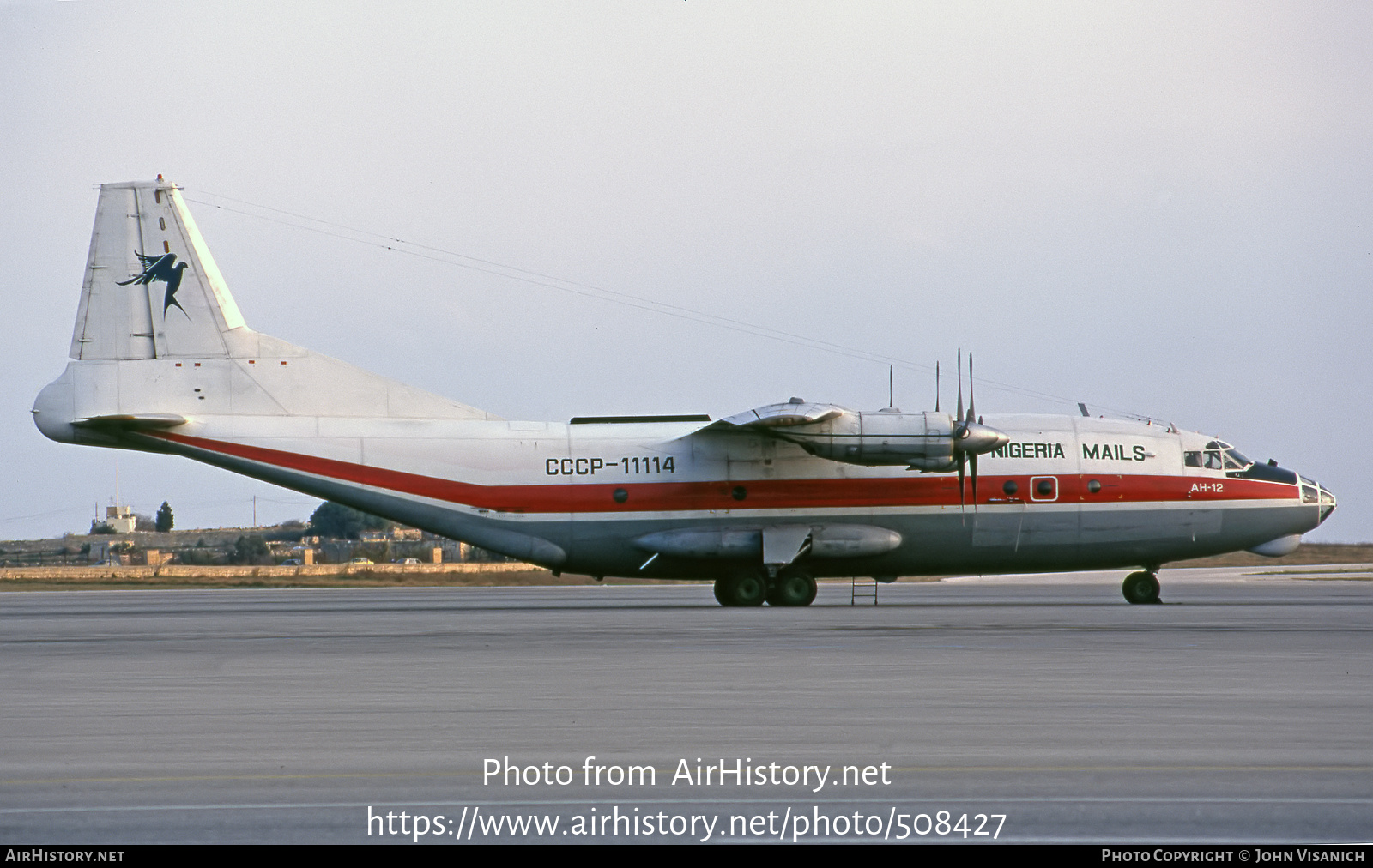 Aircraft Photo of CCCP-11114 | Antonov An-12B | Nigeria Mails | AirHistory.net #508427