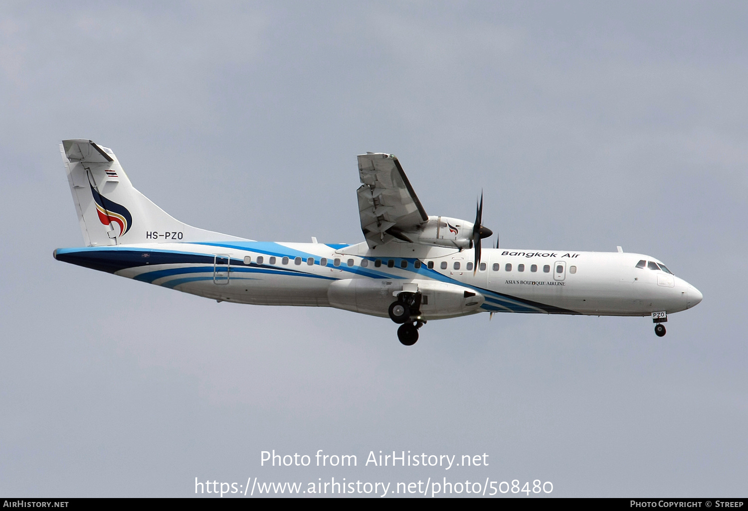 Aircraft Photo of HS-PZO | ATR ATR-72-600 (ATR-72-212A) | Bangkok Airways | AirHistory.net #508480