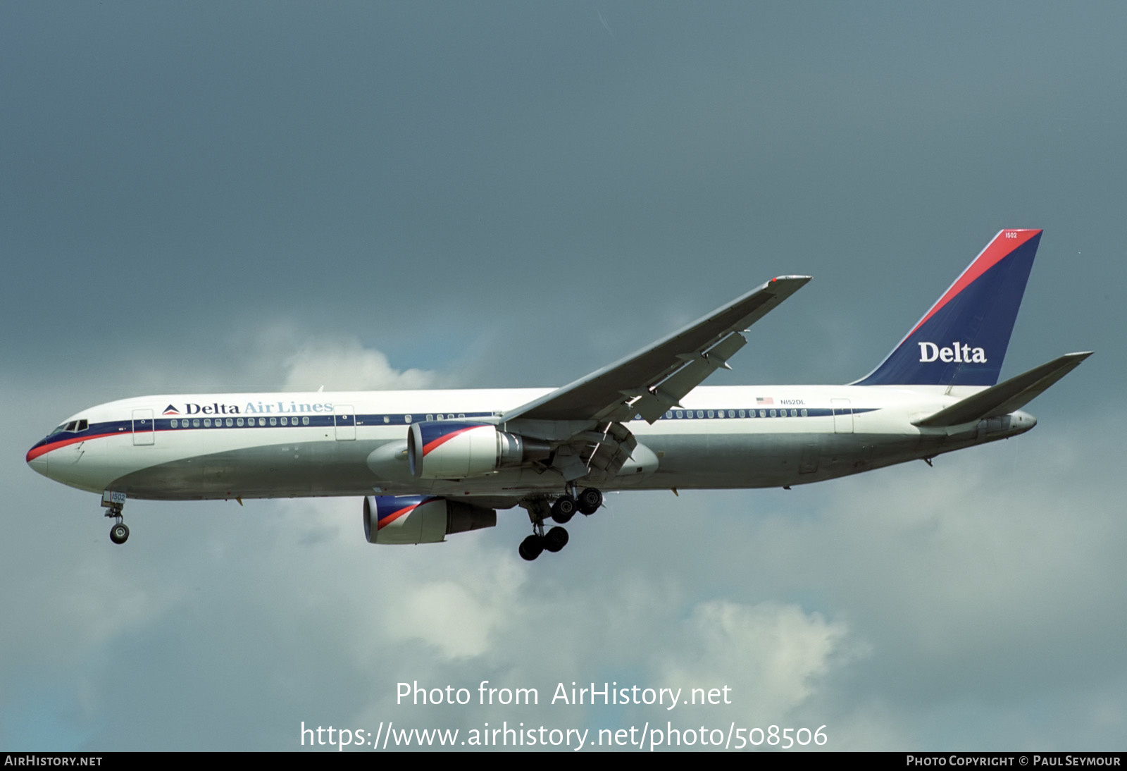 Aircraft Photo of N152DL | Boeing 767-3P6/ER | Delta Air Lines | AirHistory.net #508506